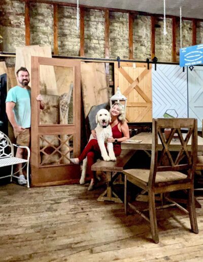 Owner with their dog